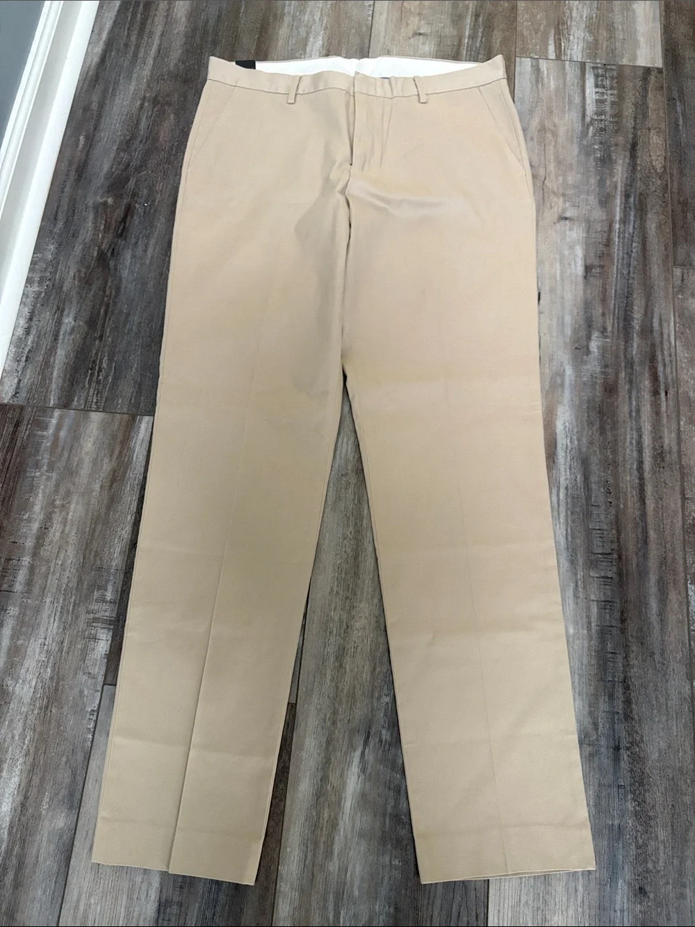 NWT J. Crew Bowery Dress Pant 34x34 Stretch Chino Khaki Slim Preppy Work Office